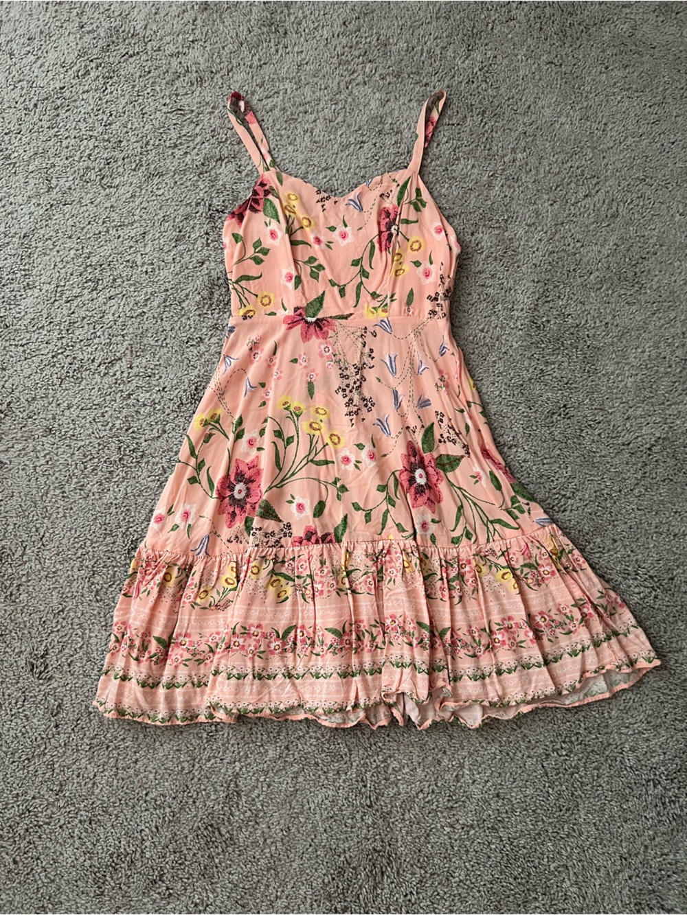 EUC Old Navy Pink Floral Mini Dress XS